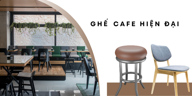 Ghế cafe hiện đại cho không gian quán cafe