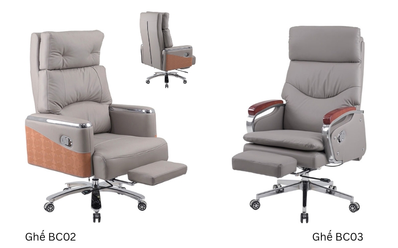 Mẫu ghế lãnh đạo có gác chân