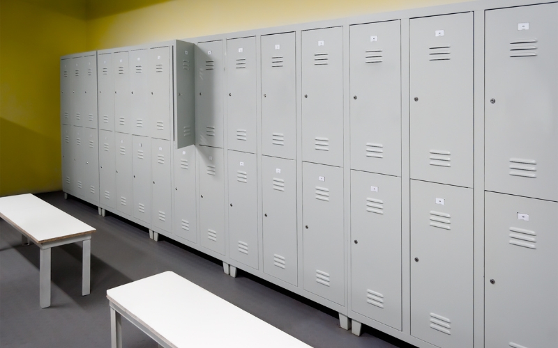 Tủ được sắp xếp đồng bộ 