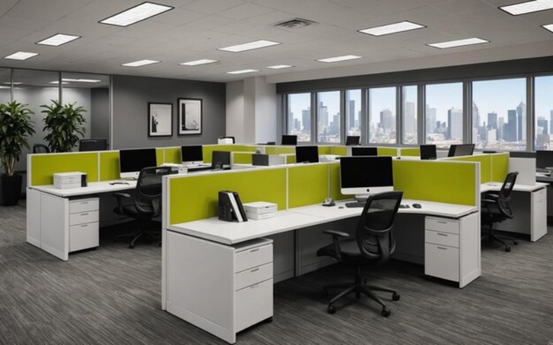 Tủ hồ sơ tích hợp liền bàn làm việc 