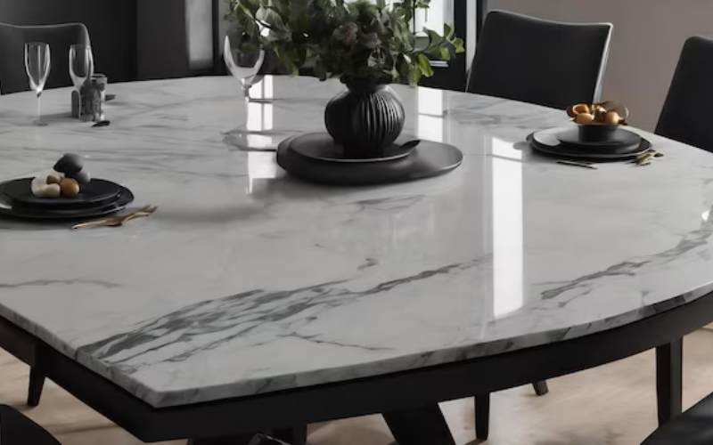 Những đường vân nổi bật trên bàn mặt đá 